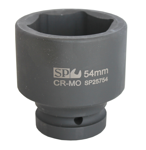 Sp Tools Socket Impact 1Dr 6Pt Metric 52Mm SP25752 • Chrome Molybdenum Steel For Maximum Strength • Manufactured To Din Standards