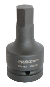 Sp Tools Socket Impact 1"Dr Inhex Metric 24Mm SP26224 • Chrome Molybdenum Steel For Maximum Strength • Manufactured To Din Standards