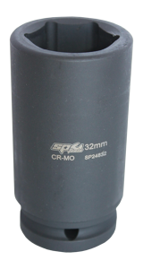 Sp Tools Socket Impact 3/4Dr 6Pt Deep Metric 24Mm SP24824 • Chrome Molybdenum Steel For Maximum Strength • Manufactured To Din Standards • Deep Socket