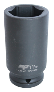 Sp Tools Socket Impact 3/4Dr 6Pt Sae Deep 1-11/16" SP24874 • Chrome Molybdenum Steel For Maximum Strength • Manufactured To Din Standards • Deep Socket