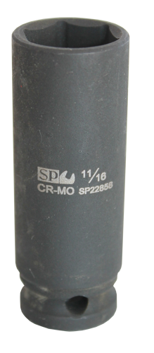 Sp Tools Socket Impact 3/8"Dr 6Pt Deep Sae 1/4" SP22851 • Chrome Molybdenum Steel For Maximum Strength • Manufactured To Din Standards • Deep Socket