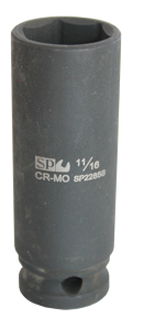 Sp Tools Socket Impact 3/8"Dr 6Pt Deep Sae 1/4" SP22851 • Chrome Molybdenum Steel For Maximum Strength • Manufactured To Din Standards • Deep Socket