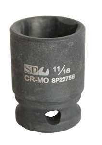 Sp Tools Socket Impact 3/8"Dr 6Pt Sae 1/2" SP22755 • Chrome Molybdenum Steel For Maximum Strength • Manufactured To Din Standards