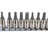 Sp Tools Socket Rail 1/4" & 3/8"Dr 9Pc Inhex Metric SP20545 1/4 & 3/8"Dr 9Pc Inhex Metric Rail Socket Set • 1/4"Dr 3-6Mm Inhex Sockets • 3/8"Dr 6-10Mm Inhex Sockets • Chrome Vanadium Steel For High Durability.