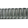 Sp Tools Socket Rail 3/8Dr Deep 6Pt 10Pc Metric SP20242 • Chrome Vanadium Steel For High Durability • Flat Drive Technology To Maximize Grip • 3/8"Dr -10 11 12 13 14 15 16 17 18 & 19Mm Deep