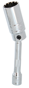 Sp Tools Socket Spark Plug 3/8"Dr Spline Magnetic 21Mm- 13/16"S SP22495 • Chrome Vanadium Steel For High Durability • Magnetic