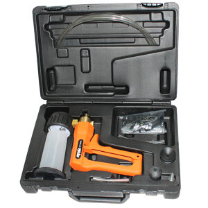 Sp Tools Test Kit - Vacuum SP79995 Test Vac Vacuum Test Kit • The Complete Kit For All Vacuum Testing & Brake Bleeding Requirements • Hand Held Vacuum Pump – Compact Design, One Handed Operation • Allows Fast Efficient Static Testing & Monitoring • Allows One Man Brake Bleeding • Safely Transfers Fluids • Ergonomic Handle Design • Regulated Vacuum Relief Valve