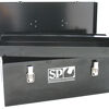 Sp Tools Tool Box Black Off Road 667Mm Truck Box SP40302 Off-Road Series Truck Boxes • Size (667W X 287D X 424H) • Nickel Plated Handle And Latches. • Metal Tray Inside. • 1.2Mm Steel Construction With Powder Coated Finish.