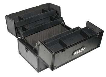 Sp Tools Tool Box Black Race Technician 5 Tray SP40305 3 Tray Compact Technician'S Tool Box (360X235X280Mm) • Adjustable Tray Dividers For Customizing Compartments • Eva Insulate Lined For Extra Protection • Wide Opening Case Allows For Easy & Quick Access To Tools • High Quality Aluminum Frame Construction