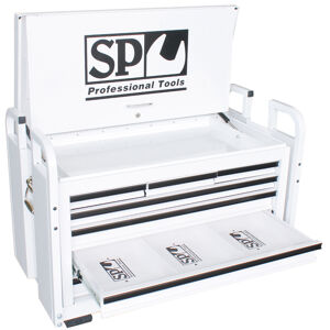 Sp Tools Tool Box White Off Road 890Mm 7 Drawer SP40321 Off Road Series Field Service Tool Box • 7 Drawer 890W X 510D X 625H • Steel Truck Tool Cabinet