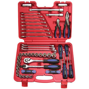 Sp Tools Toolkit 60Pc Metric/Sae In X-Case SP51205 60Pc 1/2"Dr Metric/Sae Tool Kit In X-Case • 12Pt Sockets & Accessories • Spark Plug Sockets • Screwdrivers • Hex Key Sets • Pliers & Cutters • Roe Spanners