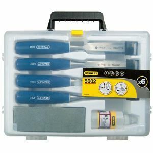 Stanley Chisel Set 5 Piece 5002 Series Inc Oil And Stone STA0-16-130 0