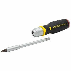 Stanley Screwdriver, Ratchet With 12 Bits, Fatmax STAFMHT0-62690 0