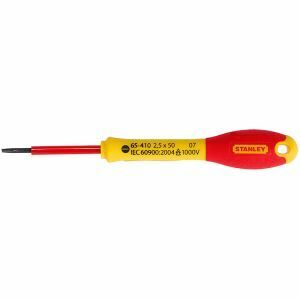 Stanley Screwdriver, Vde Slotted 2.5 X 50Mm, Fatmax STA0-65-410 0