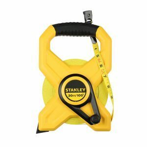 Stanley Tape Measure, F/Glass. Open Frame, 30M/100Ft STA2-34-791 0