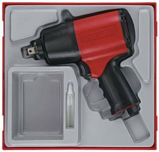 Teng 1/2" Air Impact Wrench Composite Double Tray TTDAW12C 3 Forward Speeds And 2 Reverse Speeds
High Torque Action
Swivelling Air Intake
Stepless Trigger
Ergonomically Designed Rubber Handle