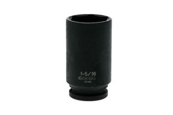 Teng 1/2" Dr Deep Impact Socket 1-5/16" Dl442L 920242 Din Standard Design For Use With A Retaining Pin And Ring
Chrome Molybdenum For Use With Power Tools
Black Phosphate Finish For Easy Identification As An Impact Socket Accessory
Ring And Pin Fixing Hole On The Female End To Secure The Socket
Supplied With A Metal Socket Clip For Use With A Socket Rail