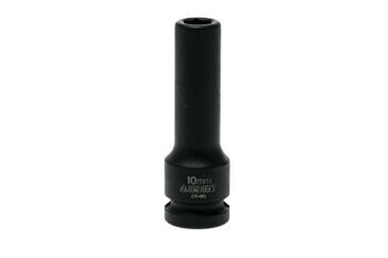 Teng 1/2" Dr Deep Impact Socket 10Mm Dl410Ml 920610 Din Standard Design For Use With A Retaining Pin And Ring
Chrome Molybdenum For Use With Power Tools
Black Phosphate Finish For Easy Identification As An Impact Socket Accessory
Ring And Pin Fixing Hole On The Female End To Secure The Socket
Designed And Manufactured To Din3129
