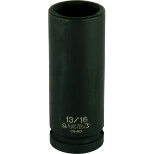 Teng 1/2" Dr Deep Impact Socket 13/16" Dl426L 920226 Din Standard Design For Use With A Retaining Pin And Ring
Chrome Molybdenum For Use With Power Tools
Black Phosphate Finish For Easy Identification As An Impact Socket Accessory
Ring And Pin Fixing Hole On The Female End To Secure The Socket
Supplied With A Metal Socket Clip For Use With A Socket Rail