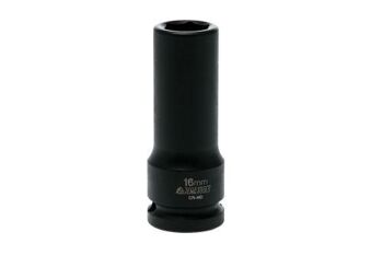 Teng 1/2" Dr Deep Impact Socket 16Mm Dl416Ml 920616 Din Standard Design For Use With A Retaining Pin And Ring
Chrome Molybdenum For Use With Power Tools
Black Phosphate Finish For Easy Identification As An Impact Socket Accessory
Ring And Pin Fixing Hole On The Female End To Secure The Socket
Designed And Manufactured To Din3129