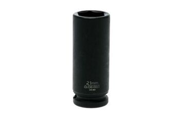 Teng 1/2" Dr Deep Impact Socket 21Mm Dl421Ml 920621 Din Standard Design For Use With A Retaining Pin And Ring
Chrome Molybdenum For Use With Power Tools
Black Phosphate Finish For Easy Identification As An Impact Socket Accessory
Ring And Pin Fixing Hole On The Female End To Secure The Socket
Designed And Manufactured To Din3129