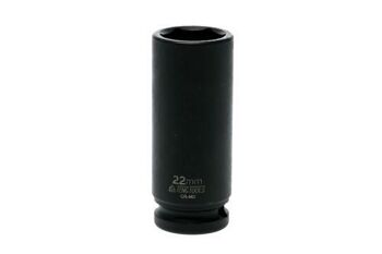 Teng 1/2" Dr Deep Impact Socket 22Mm Dl422Ml 920622 Din Standard Design For Use With A Retaining Pin And Ring
Chrome Molybdenum For Use With Power Tools
Black Phosphate Finish For Easy Identification As An Impact Socket Accessory
Ring And Pin Fixing Hole On The Female End To Secure The Socket
Designed And Manufactured To Din3129