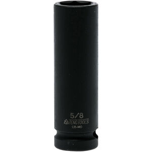 Teng 1/2" Dr Deep Impact Socket 5/8" Dl420L 920220 Din Standard Design For Use With A Retaining Pin And Ring
Chrome Molybdenum For Use With Power Tools
Black Phosphate Finish For Easy Identification As An Impact Socket Accessory
Ring And Pin Fixing Hole On The Female End To Secure The Socket
Supplied With A Metal Socket Clip For Use With A Socket Rail