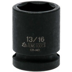 Teng 1/2" Dr Impact Socket 13/16" Dl426 920126 Din Standard Design For Use With A Retaining Pin And Ring
Chrome Molybdenum For Use With Power Tools
Black Phosphate Finish For Easy Identification As An Impact Socket Accessory
Ring And Pin Fixing Hole On The Female End To Secure The Socket
Supplied With A Metal Socket Clip For Use With A Socket Rail