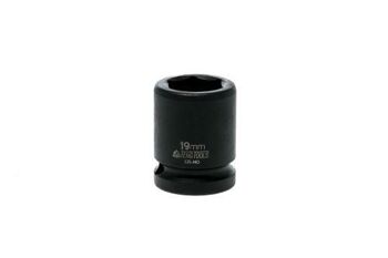 Teng 1/2" Dr Impact Socket 19Mm Dl419M 920519 Din Standard Design For Use With A Retaining Pin And Ring
Chrome Molybdenum For Use With Power Tools
Black Phosphate Finish For Easy Identification As An Impact Socket Accessory
Ring And Pin Fixing Hole On The Female End To Secure The Socket
Designed And Manufactured To Din3129