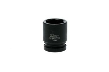 Teng 1/2" Dr Impact Socket 22Mm Dl422M 920522 Din Standard Design For Use With A Retaining Pin And Ring
Chrome Molybdenum For Use With Power Tools
Black Phosphate Finish For Easy Identification As An Impact Socket Accessory
Ring And Pin Fixing Hole On The Female End To Secure The Socket
Designed And Manufactured To Din3129