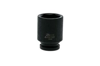 Teng 1/2" Dr Impact Socket 26Mm Dl426M 920526 Din Standard Design For Use With A Retaining Pin And Ring
Chrome Molybdenum For Use With Power Tools
Black Phosphate Finish For Easy Identification As An Impact Socket Accessory
Ring And Pin Fixing Hole On The Female End To Secure The Socket
Designed And Manufactured To Din3129