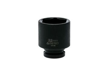 Teng 1/2" Dr Impact Socket 32Mm Dl432M 920532 Din Standard Design For Use With A Retaining Pin And Ring
Chrome Molybdenum For Use With Power Tools
Black Phosphate Finish For Easy Identification As An Impact Socket Accessory
Ring And Pin Fixing Hole On The Female End To Secure The Socket
Designed And Manufactured To Din3129