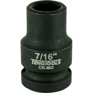 Teng 1/2" Dr Impact Socket 7/16" Dl414 920114 Din Standard Design For Use With A Retaining Pin And Ring
Chrome Molybdenum For Use With Power Tools
Black Phosphate Finish For Easy Identification As An Impact Socket Accessory
Ring And Pin Fixing Hole On The Female End To Secure The Socket
Supplied With A Metal Socket Clip For Use With A Socket Rail