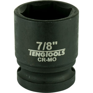 Teng 1/2" Dr Impact Socket 7/8" Dl428 920128 Din Standard Design For Use With A Retaining Pin And Ring
Chrome Molybdenum For Use With Power Tools
Black Phosphate Finish For Easy Identification As An Impact Socket Accessory
Ring And Pin Fixing Hole On The Female End To Secure The Socket
Supplied With A Metal Socket Clip For Use With A Socket Rail