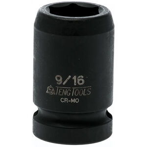 Teng 1/2" Dr Impact Socket 9/16" Dl418 920118 Din Standard Design For Use With A Retaining Pin And Ring
Chrome Molybdenum For Use With Power Tools
Black Phosphate Finish For Easy Identification As An Impact Socket Accessory
Ring And Pin Fixing Hole On The Female End To Secure The Socket
Supplied With A Metal Socket Clip For Use With A Socket Rail