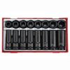 Teng 1/2" Dr Impact Socket Set Tc-Tray TT9120D Din Standard Design For Use With A Retaining Pin And Ring
Chrome Molybdenum For Use With Power Tools
Designed And Manufactured To Din3129