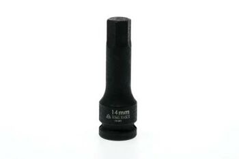 Teng 1/2" Dr X 14Mm Inhex Impact Socket 921514 Din Standard Design For Use With A Retaining Pin And Ring
Chrome Molybdenum For Use With Power Tools
Black Phosphate Finish For Easy Identification As An Impact Socket Accessory
Ring And Pin Fixing Hole On The Female End To Secure The Socket
Designed For Use With Fastenings With A Hexagon Hole
Use With In-Hex Screws Or Grub Screws
Supplied With A Metal Socket Clip For Use With A Socket Rail