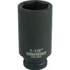 Teng 1/2" Drive Deep Impact Socket 1-1/8" 920236 Din Standard Design For Use With A Retaining Pin And Ring
Chrome Molybdenum For Use With Power Tools
Black Phosphate Finish For Easy Identification As An Impact Socket Accessory
Ring And Pin Fixing Hole On The Female End To Secure The Socket
Supplied With A Metal Socket Clip For Use With A Socket Rail