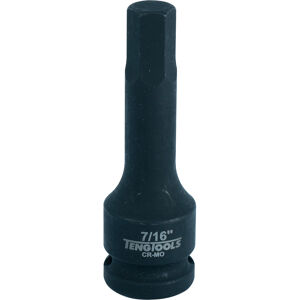 Teng 1/2" Drive Impact Socket 7/16" Hex 921614 Din Standard Design For Use With A Retaining Pin And Ring
Chrome Molybdenum For Use With Power Tools
Black Phosphate Finish For Easy Identification As An Impact Socket Accessory
Ring And Pin Fixing Hole On The Female End To Secure The Socket
Designed For Use With Fastenings With A Hexagon Hole
Use With In-Hex Screws Or Grub Screws
Supplied With A Metal Socket Clip For Use With A Socket Rail