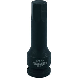 Teng 1/2" Drive Impact Socket 9/16" Hex 921618 Din Standard Design For Use With A Retaining Pin And Ring
Chrome Molybdenum For Use With Power Tools
Black Phosphate Finish For Easy Identification As An Impact Socket Accessory
Ring And Pin Fixing Hole On The Female End To Secure The Socket
Designed For Use With Fastenings With A Hexagon Hole
Use With In-Hex Screws Or Grub Screws
Supplied With A Metal Socket Clip For Use With A Socket Rail