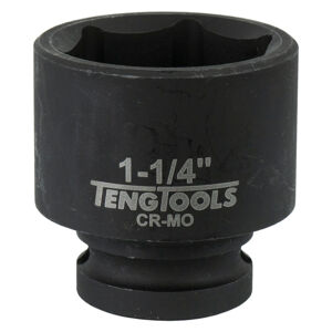 Teng 1/2" Drive Regular Impact Socket 1-1/4" 920140 Din Standard Design For Use With A Retaining Pin And Ring
Chrome Molybdenum For Use With Power Tools
Black Phosphate Finish For Easy Identification As An Impact Socket Accessory
Ring And Pin Fixing Hole On The Female End To Secure The Socket
Supplied With A Metal Socket Clip For Use With A Socket Rail