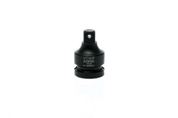 Teng 1/2" F To 3/8" M Impact Adaptor 920036 1" Drive To 3/4" Drive Reducer Adaptor
Enables The Use Of 1" Air Guns And Accessories With 3/4" Drive Impact Sockets, Etc.
Din Standard Design For Use With A Retaining Pin And Ring
Chrome Molybdenum For Use With Power Tools
Black Phosphate Finish For Easy Identification As An Impact Socket Accessory
Ring And Pin Fixing Hole On The Female End To Secure The Adaptor To The Air Gun
Ring And Pin Fixing Hole On The Male End To Securely Grip The Socket