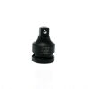 Teng 1/2" F To 3/8" M Impact Adaptor W/ Ball  920036A Chrome Molybdenum For Use With Power Tools
Ring And Pin Fixing Hole On The Female End To Secure The Adaptor To The Air Gun
Ball Bearing Socket Retainer On The Male End To Securely Grip The Impact Socket
Black Phosphate Finish For Easy Identification As An Impact Socket Accessory
Supplied With A Metal Socket Clip For Use With A Socket Rail