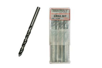 Teng 10 Pc Drill Bits 7.5Mm DBX075 Fully Ground Drill Bit
Standard Drill Bits For Use In Steel And Cast Iron, Etc
Spiral Angle Of 28° To Expel Swarf Etc
Point Angle Of 118° And A Split Point For Better Positional Accuracy
Designed And Manufactured To Din338