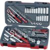 Teng 111 Pc 1/4" & 3/8" & 1/2" Dr Tool Set TM111 Chrome Vanadium Satin Finish Sockets And Spanners
Supplied In The Unique Tengtools Carrying Case
Hard Wearing Case With Distinctive Branding
Tools Clearly Laid Out To Easily Identify Which Tool Belongs Where
Designed And Manufactured To Din And Iso Standards