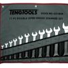 Teng 11 Pc Metric Open Spanner Set 6211MM Different Size At Each End To Give 22 Sizes In Total
Open At Each End Off Set At 15° For Easier Use
Chrome Vanadium Satin Finish
Supplied In A Handy Tool Roll Style Wallet
Designed And Manufactured To Din3110 And Din3113A