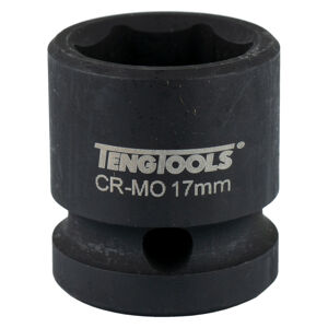 Teng 12"Dr. Stubby Air Imp. Socket 17Mm 920717 Short Reach For Use In Confined Spaces
Din Standard Design For Use With A Retaining Pin And Ring
Chrome Molybdenum For Use With Power Tools
Black Phosphate Finish For Easy Identification As An Impact Socket Accessory
Ring And Pin Fixing Hole On The Female End To Secure The Socket
Designed And Manufactured To Din3129