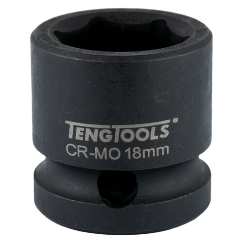 Teng 12"Dr. Stubby Air Imp. Socket 18Mm 920718 Short Reach For Use In Confined Spaces
Din Standard Design For Use With A Retaining Pin And Ring
Chrome Molybdenum For Use With Power Tools
Black Phosphate Finish For Easy Identification As An Impact Socket Accessory
Ring And Pin Fixing Hole On The Female End To Secure The Socket
Designed And Manufactured To Din3129