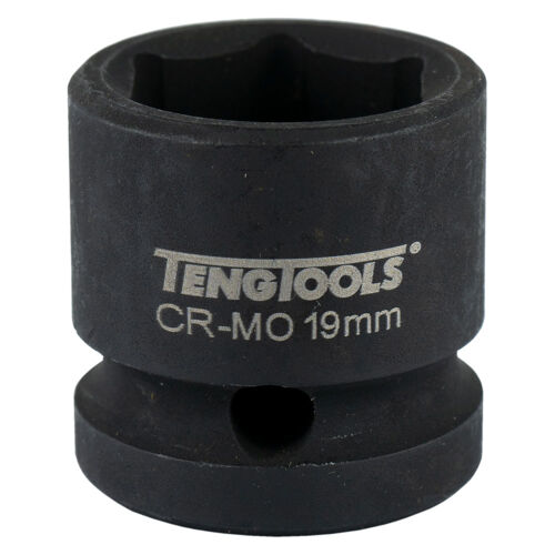 Teng 12"Dr. Stubby Air Imp. Socket 19Mm 920719 Short Reach For Use In Confined Spaces
Din Standard Design For Use With A Retaining Pin And Ring
Chrome Molybdenum For Use With Power Tools
Black Phosphate Finish For Easy Identification As An Impact Socket Accessory
Ring And Pin Fixing Hole On The Female End To Secure The Socket
Designed And Manufactured To Din3129