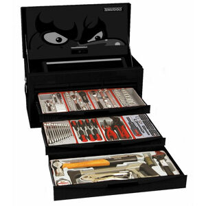 Teng 140Pc Service Kit Black TC8140NFBK A Comprehensive Mechanics Starter Kit Built Up Using The Tengtools Get Organised Tool Tray System
Supplied In A 6 Drawer Red Top Box With 3 Full Width Drawers And 3 Smaller Drawers Secured With A Combination Lock
Drop Front With The Tengtools Logo To Cover The Drawers When The Box Is Closed
A Handy Lightweight Plastic And Aluminium Tote Tray Is Included For Taking Tools To The Job In Hand